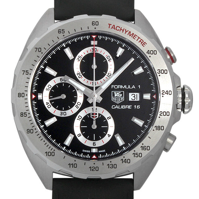  Shop Authentic Tag Heuer Formula 1 Calibre 16 Black Dial Black Leather Strap Watch for Men - CAZ2010.FT8024 - Luxxuri