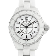  Shop Authentic Chanel J12 Ceramic White Dial White Steel Strap Watch for Women - J12 H0968 - Luxxuri