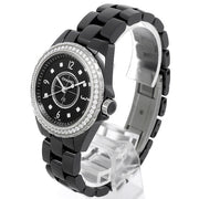 Shop Authentic Chanel J12 Diamonds Ceramic Black Dial Black Steel Strap Watch for Women - J12 H3108 - Luxxuri