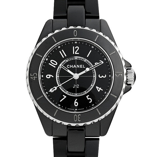  Shop Authentic Chanel J12 Quartz Black Dial Black Steel Strap Watch for Women - J12 H5695 - Luxxuri