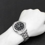  Shop Authentic Tag Heuer Aquaracer Quartz Black Dial Silver Steel Strap Watch for Men - WAY1110.BA0928 - Luxxuri