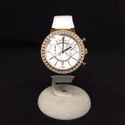  Shop Authentic Swarovski Citra Sphere Chrono White Dial White Leather Strap Watch for Women - 5080602 - Luxxuri