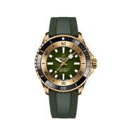  Shop Authentic Breitling Superocean Automatic 42 Green Dial Green Rubber Strap Watch for Men - N17375201L1S1 - Luxxuri