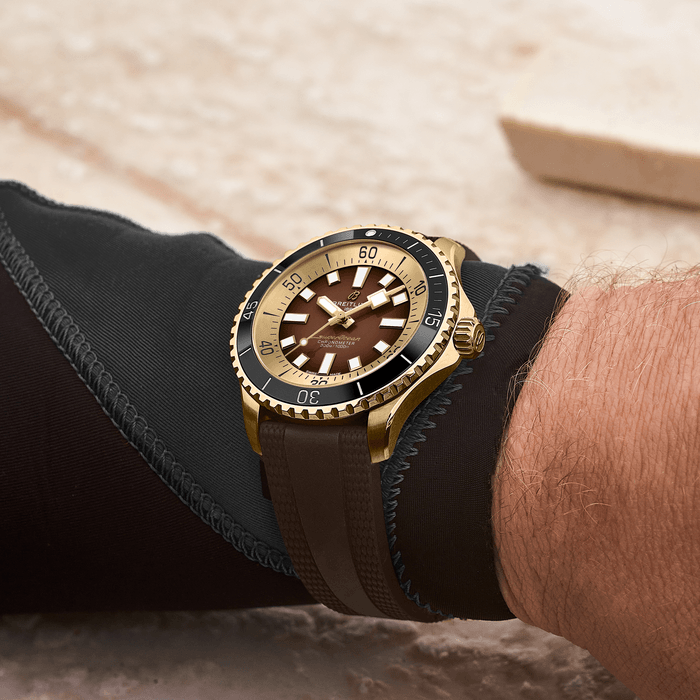  Shop Authentic Breitling Superocean Automatic 44 Brown Dial Brown Rubber Strap Watch for Men - N17376201Q1S1 - Luxxuri