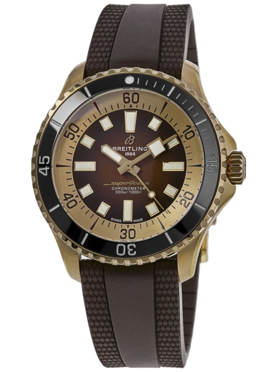  Shop Authentic Breitling Superocean Automatic 44 Brown Dial Brown Rubber Strap Watch for Men - N17376201Q1S1 - Luxxuri