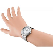  Shop Authentic Guess Quartz Silver Dial Willow Stainless Steel Mesh Bracelet Watch For Women - W0836L2 - Luxxuri