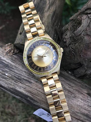  Shop Authentic Marc Jacobs Henry Transparent Gold Dial Gold Steel Strap Watch for Women - MBM3338 - Luxxuri