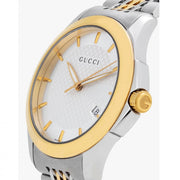  Shop Authentic Gucci G Timeless Silver Dial Two Tone Steel Strap Watch For Men - YA126409 - Luxxuri