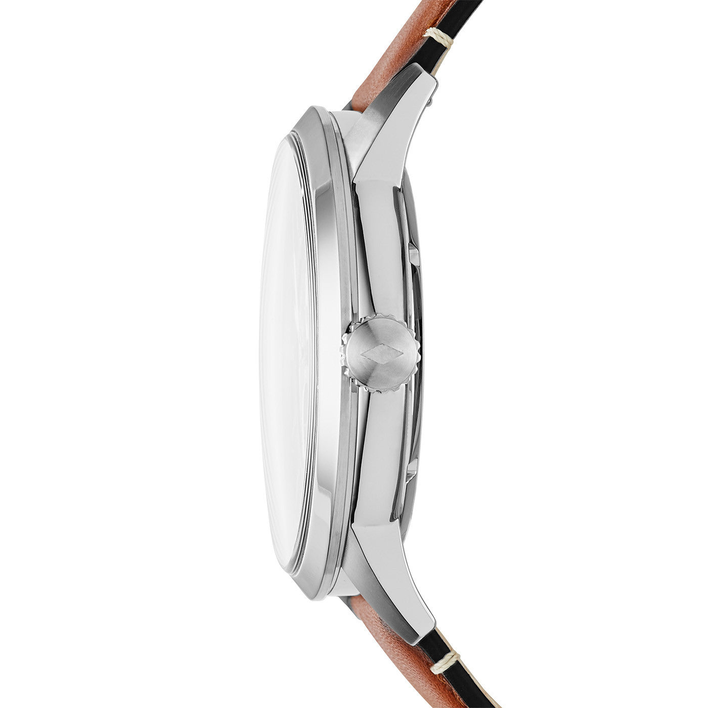  Shop Authentic Fossil Townsman Automatic Skeleton Blue Dial Brown Leather Strap Watch for Men - ME3154 - Luxxuri
