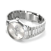 Shop Authentic Gucci G Timeless Silver Dial Silver Steel Strap Watch For Women - YA1264126 - Luxxuri