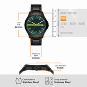  Shop Authentic Armani Exchange Hampton Black Dial Black Steel Strap Watch For Men - AX2407 - Luxxuri