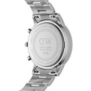  Shop Authentic Daniel Wellington Iconic Chronograph Link Black Dial Silver Steel Strap Watch For Men  - DW00100645 - Luxxuri