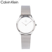  Shop Authentic Calvin Klein Minimal White Dial Silver Mesh Bracelet Watch for Women - K3M2212Y - Luxxuri