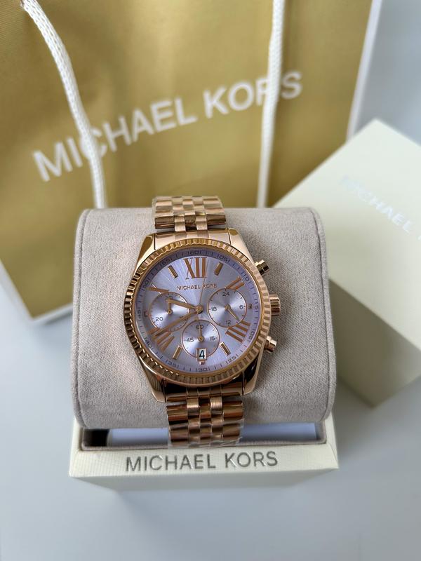  Shop Authentic Michael Kors Lexington Purple Dial Rose Gold Steel Strap Watch For Women - MK6207 - Luxxuri
