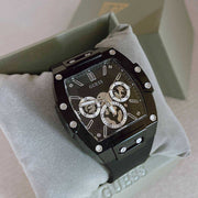  Shop Authentic Guess Phoenix Multifunction Black Dial Black Rubber Strap Watch for Men - GW0203G3 - Luxxuri