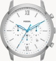  Shop Authentic Fossil Neutra Chronograph White Dial Silver Steel Strap Watch for Men - FS5433 - Luxxuri
