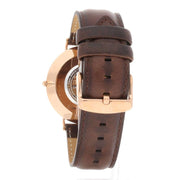  Shop Authentic Daniel Wellington Bristol Black Dial Brown Leather Strap Watch For Men - DW00100125 - Luxxuri
