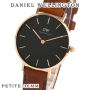  Shop Authentic Daniel Wellington Petite St Mawes Black Dial Brown Leather Strap Watch For Women - DW00100169 - Luxxuri