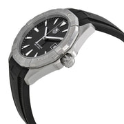 Shop Authentic Tag Heuer Aquaracer Quartz Black Dial Black Rubber Strap Watch for Men - WAY1110.FT8021 - Luxxuri