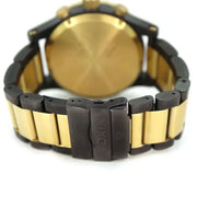 Nixon 51-30 Chrono Black Dial Two Tone Steel Strap Watch for Men - A083-595