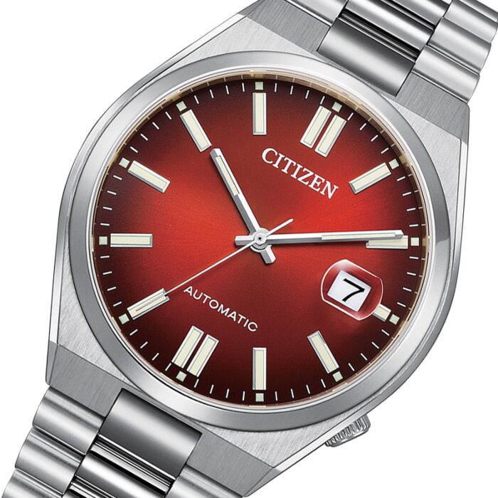  Shop Authentic Citizen Tsuyosa Automatic Red Dial Silver Steel Strap Watch For Men - NJ0150-56W - Luxxuri
