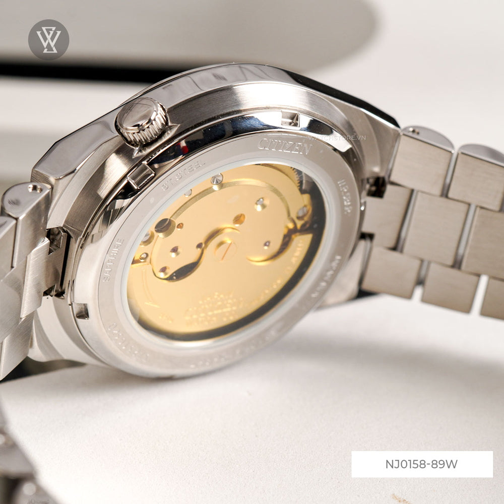  Shop Authentic Citizen x Pantone Automatic Blazing Red Dial Silver Steel Strap Watch For Men - NJ0158-89W - Luxxuri