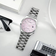  Shop Authentic Citizen x Pantone Automatic Dreamy Pink Dial Silver Steel Strap Watch For Men - NJ0158-89X - Luxxuri