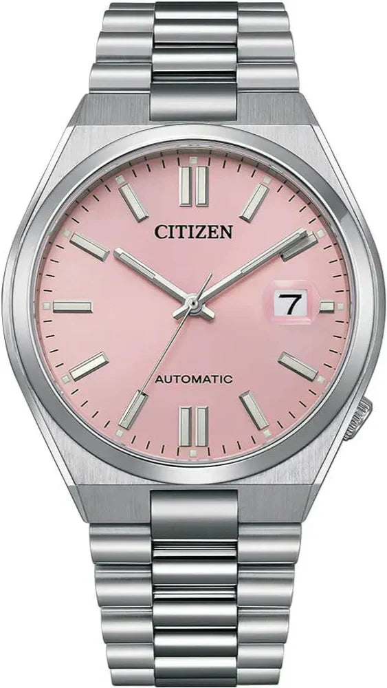  Shop Authentic Citizen x Pantone Automatic Dreamy Pink Dial Silver Steel Strap Watch For Men - NJ0158-89X - Luxxuri