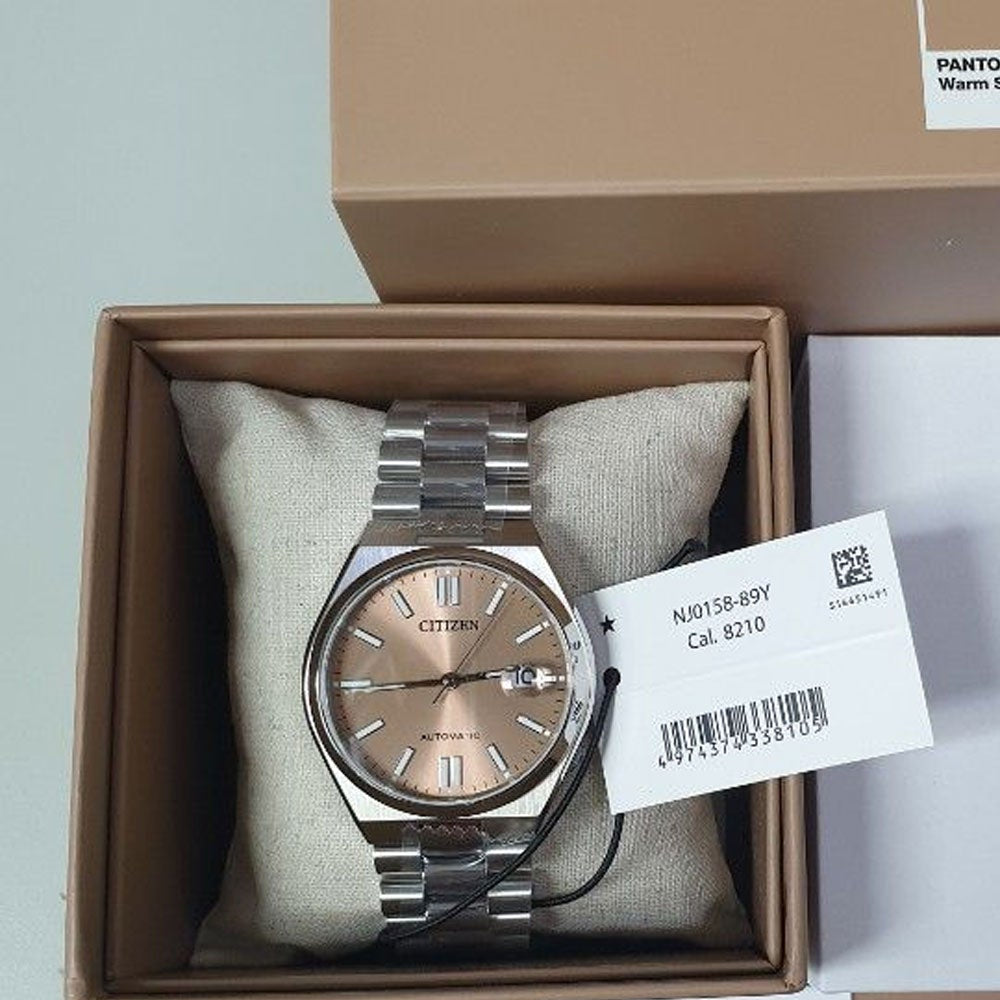  Shop Authentic Citizen x Pantone Automatic Warm Sand Dial Silver Steel Strap Watch For Men - NJ0158-89Y - Luxxuri