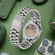  Shop Authentic Citizen Tsuyosa Automatic Camouflage Green Dial Silver Steel Strap Watch For Men - NJ0159-86X - Luxxuri