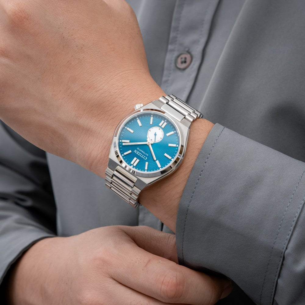  Shop Authentic Citizen Tsuyosa Automatic Blue Dial Silver Steel Strap Watch For Men - NK5010-51L - Luxxuri