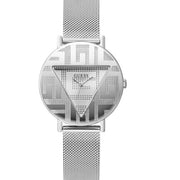 Shop Authentic Guess Iconic Quartz Silver Dial Silver Mesh Bracelet Watch For Women - GW0527L1 - Luxxuri