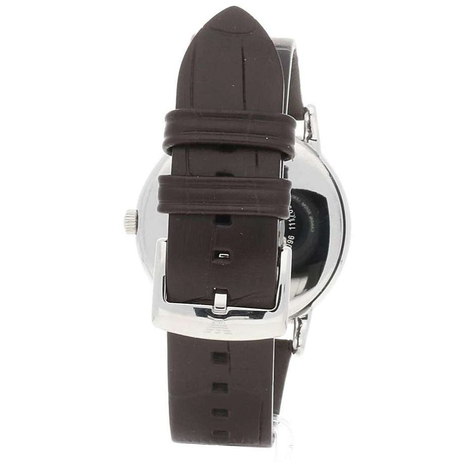  Shop Authentic Emporio Armani Luigi Analog Bronze Dial Brown Leather Strap Watch For Men - AR11096 - Luxxuri