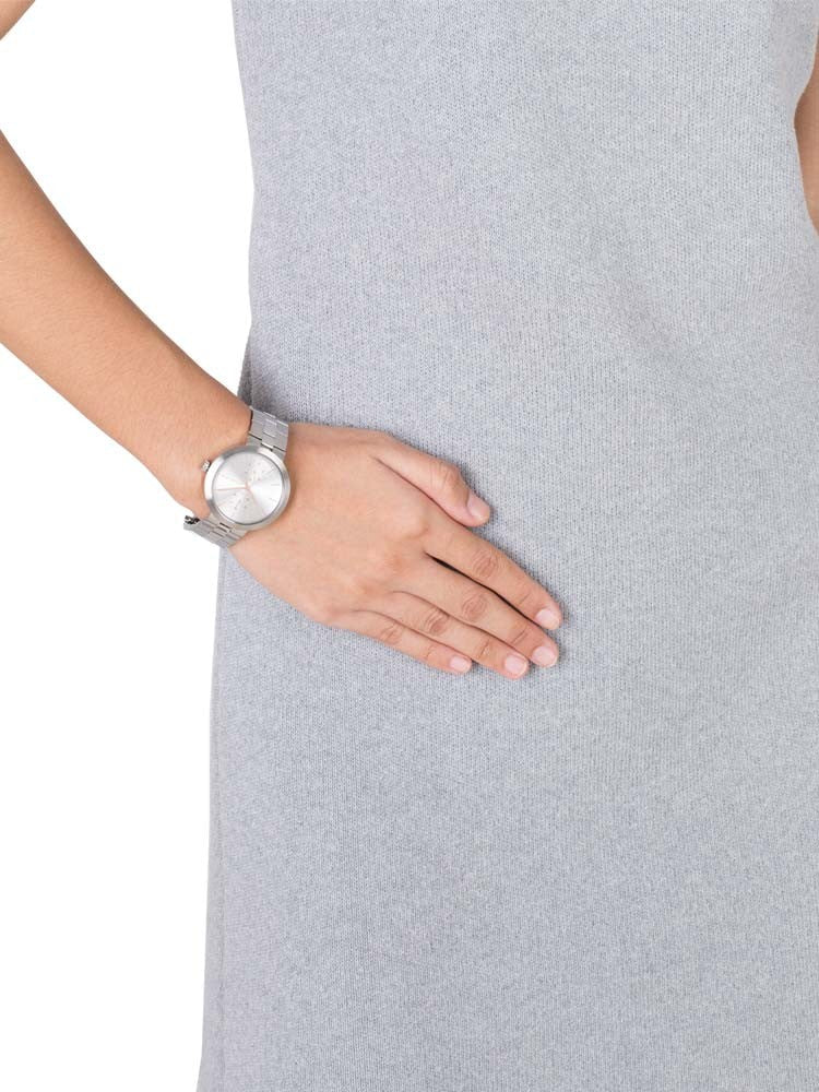  Shop Authentic Michael Kors Garner Analog Silver Dial Silver Steel Strap Watch For Women - MK6407 - Luxxuri