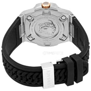  Shop Authentic Versace Chain Reaction Quartz White Dial Black Rubber Strap Watch for Men - VEDY00219 - Luxxuri
