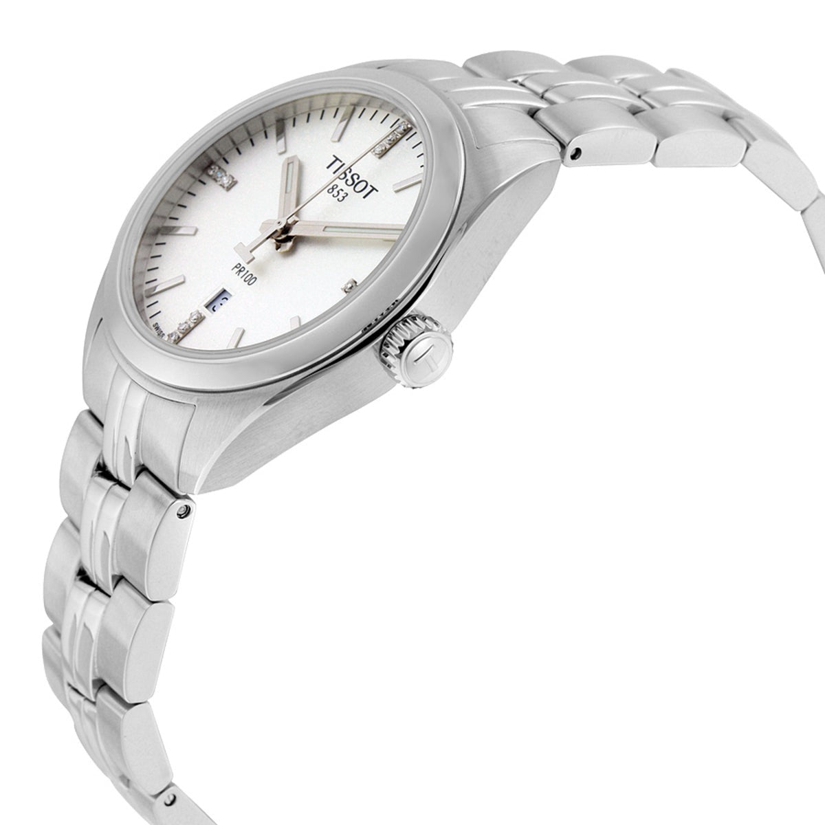  Shop Authentic Tissot T Classic PR 100 Lady Silver Dial Watch For Women - T101.210.11.036.00 - Luxxuri
