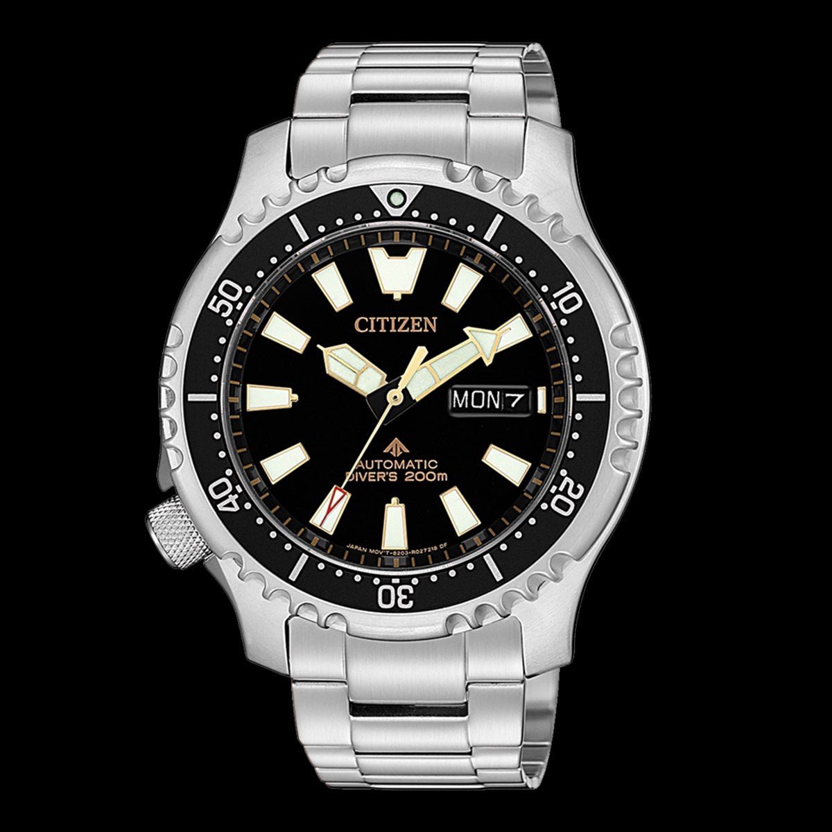  Shop Authentic Citizen Promaster 200M Diver Fugu Asian Limited Edition Black Dial Silver Steel Strap Watch For Men - NY0090-86E - Luxxuri