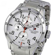  Shop Authentic Tommy Hilfiger Trent Multifunction White Dial Silver Steel Strap Watch for Men - 1791140 - Luxxuri