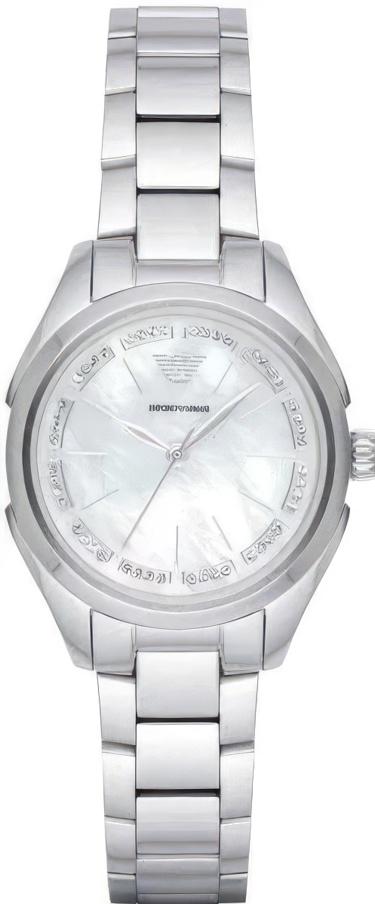  Shop Authentic Emporio Armani Valeria Quartz Mother of Pearl Dial Silver Steel Strap Watch For Women - AR11030 - Luxxuri