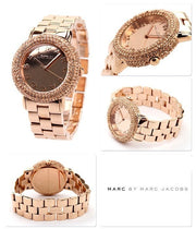 Shop Authentic Marc Jacobs Marci Crystals Rose Gold Dial Rose Gold Steel Strap Watch for Women - MBM3192 - Luxxuri