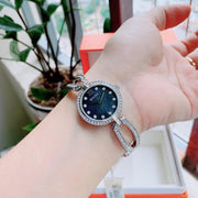  Shop Authentic Bulova Crystal Black Mother of Pearl Dial Silver Steel Strap Watch for Women - 96L224 - Luxxuri
