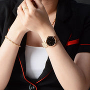  Shop Authentic Calvin Klein Minimal Black Dial Rose Gold Mesh Bracelet Watch for Women - K3M2262Y - Luxxuri