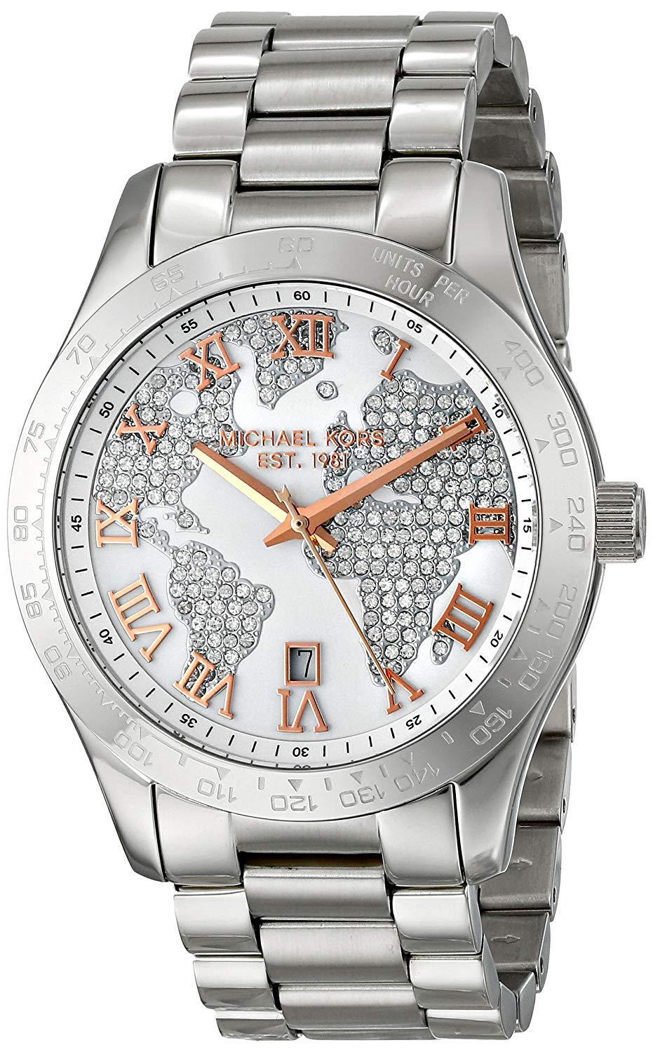  Shop Authentic Michael Kors Layton Silver Dial Silver Steel Strap Watch for Women - MK5958 - Luxxuri