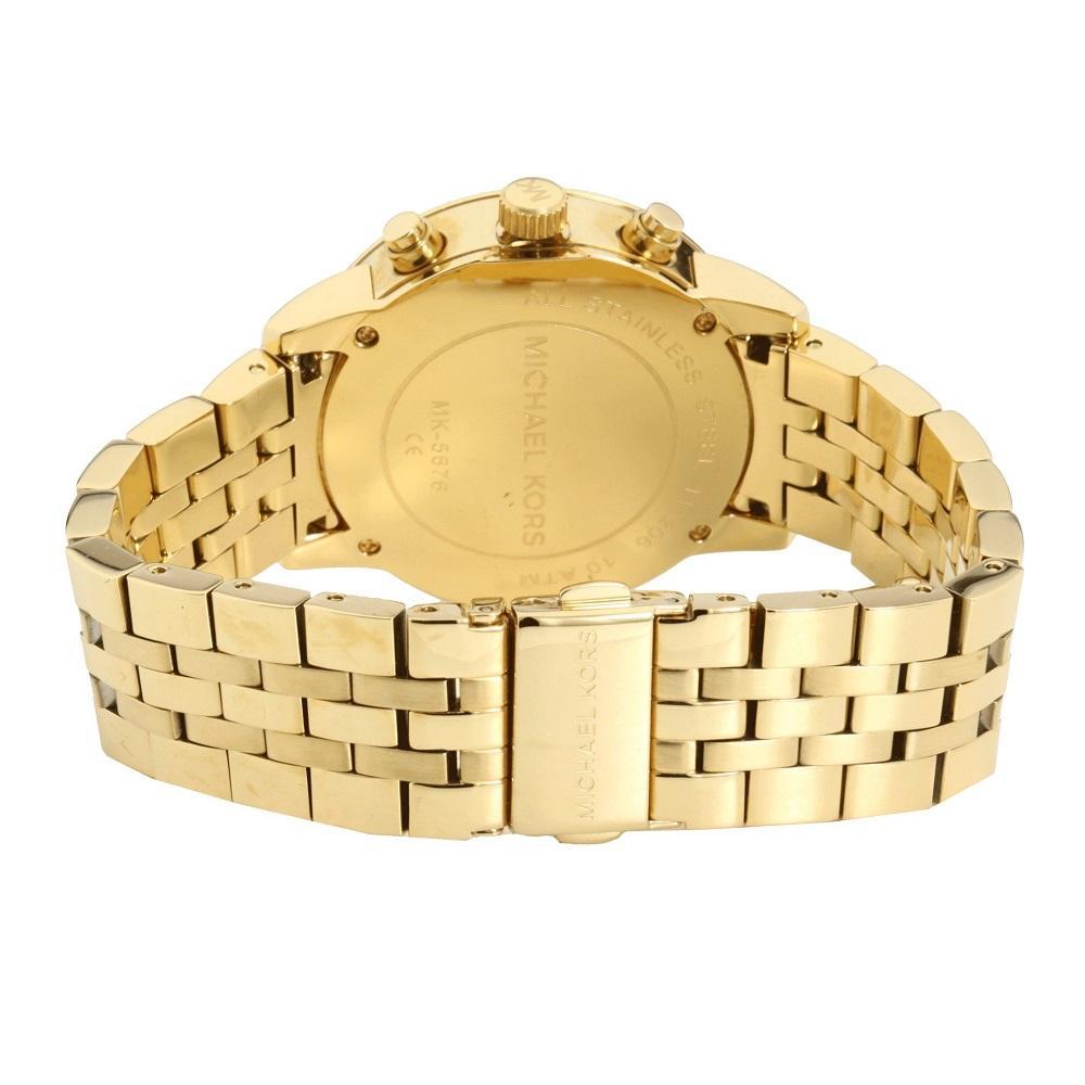  Shop Authentic Michael Kors Ritz Chronograph Gold Dial Gold Steel Strap Watch for Women - MK5676 - Luxxuri