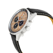  Shop Authentic Breitling Navitimer B01 Chronograph 43 Brown Dial Black Leather Strap Watch for Men - AB0138241K1P1 - Luxxuri