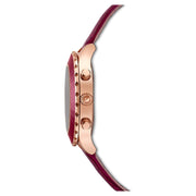  Shop Authentic Swarovski Octea Lux Chrono Red Dial Red Leather Strap Watch for Women - 5547642 - Luxxuri
