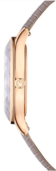  Shop Authentic Swarovski Octea Nova Beige Dial Grey Leather Strap Watch for Women - 5649999 - Luxxuri