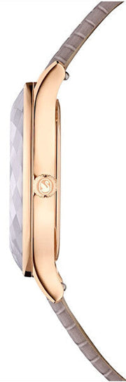  Shop Authentic Swarovski Octea Nova Beige Dial Grey Leather Strap Watch for Women - 5649999 - Luxxuri
