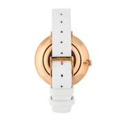  Shop Authentic Calvin Klein Rise White Dial White Leather Strap Watch for Women - K7A236LH - Luxxuri