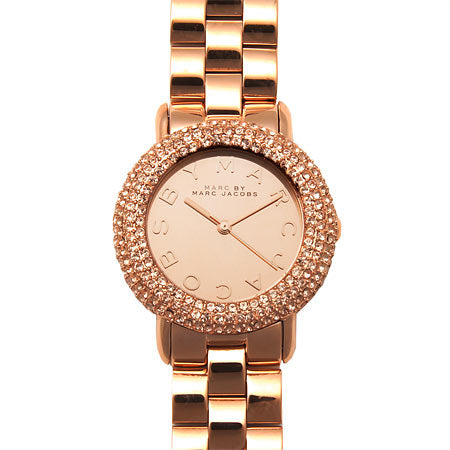  Shop Authentic Marc Jacobs Marci Crystals Rose Gold Dial Rose Gold Steel Strap Watch for Women - MBM3192 - Luxxuri